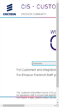 Mobile Screenshot of cis.bscs.ericsson.net