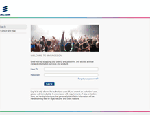 Tablet Screenshot of ebusiness.ericsson.net
